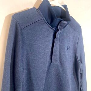 Under Armour Golf Navy Pullover - quarter snap, New With Tags! Mens size Small